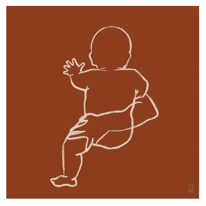 The Hip drawing - Terracota